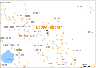 map of Darreh Korsī