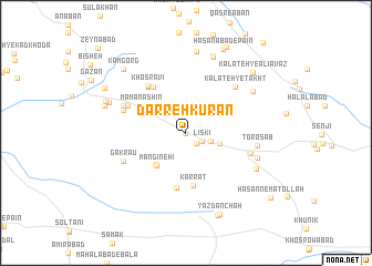 map of Darreh Kūrān