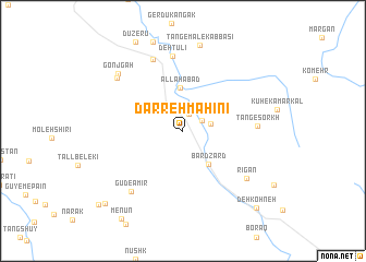 map of Darreh Māhīnī