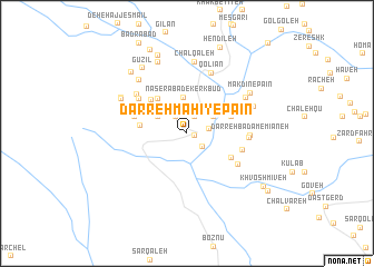 map of Darreh Māhī-ye Pā‘īn