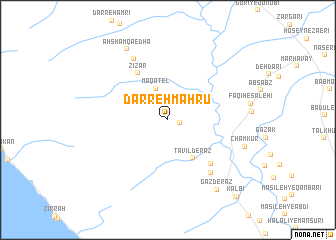 map of Darreh Mahrū