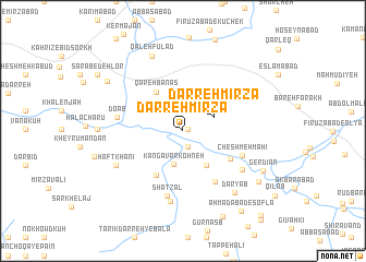 map of Darreh Mīrzā