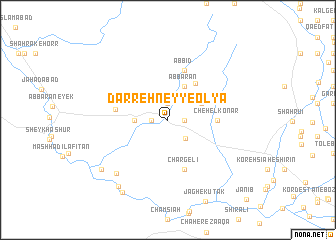 map of Darreh Ney-ye ‘Olyā