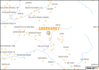 map of Darreh Ney