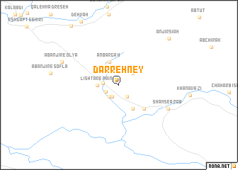 map of Darreh Ney