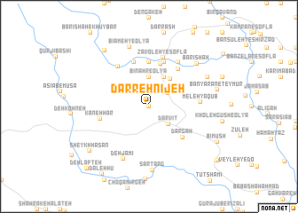 map of Darreh Nījeh