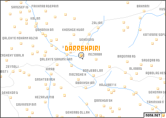 map of Darreh Pīrī