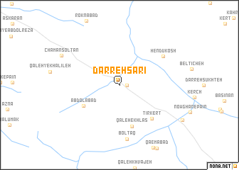 map of Darreh Sārī