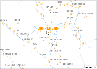 map of Darreh Shīr