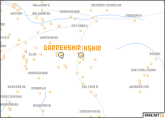 map of Darreh Shīr