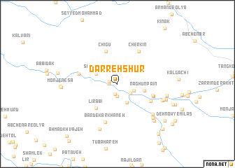 map of Darreh Shūr