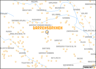 map of Darreh Sorkheh