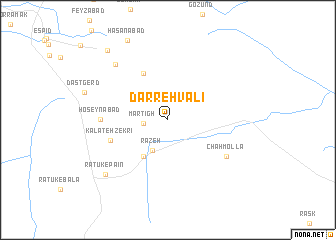 map of Darreh Vālī