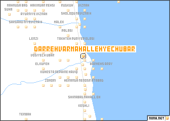 map of Darrehvār Maḩalleh-ye Chūbar