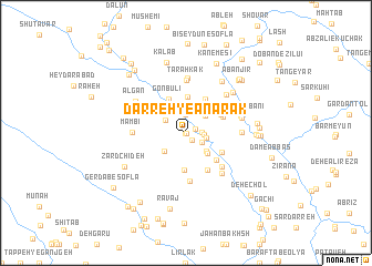 map of Darreh-ye Anārak