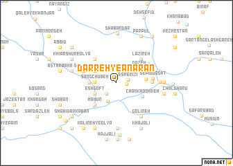 map of Darreh-ye Anārān