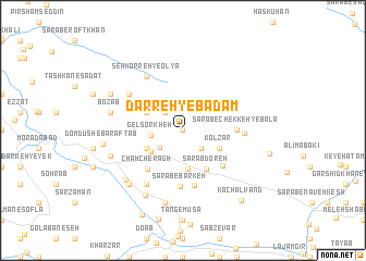 map of Darreh-ye Bādām