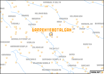 map of Darreh-ye Boţālgah