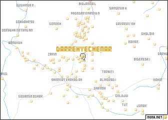 map of Darreh-ye Chenār