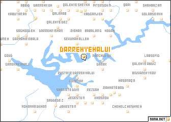 map of Darreh-ye Hālū\