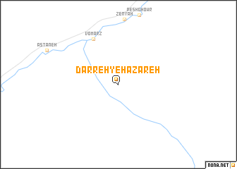 map of Darreh-ye Hazāreh