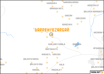 map of Darreh-ye Zargar