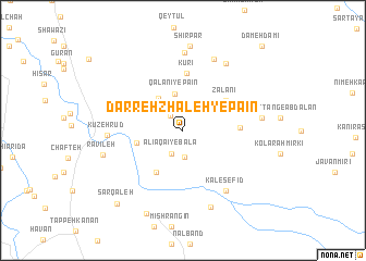 map of Darreh Zhāleh-ye Pā\