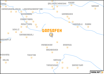 map of Dārşāfeh