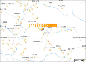 map of Dār Sefīd-e Kamarī