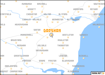 map of Darsham