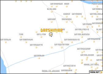 map of Dār Shiniaa