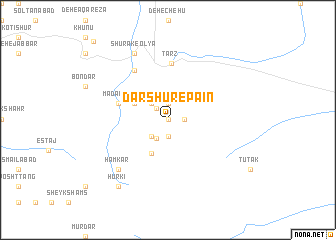 map of Darshūr-e Pā\