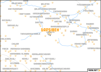 map of Dārsībeh