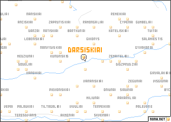 map of Daršiškiai