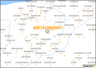 map of Dar Tazammoûrt