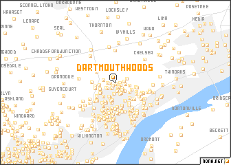 map of Dartmouth Woods