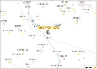 map of Dārtsmuiža