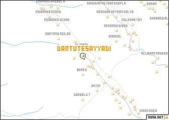 map of Dārtūt-e Şayyādī