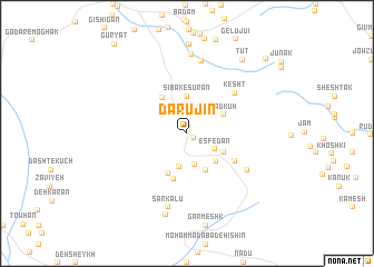 map of Darūjīn