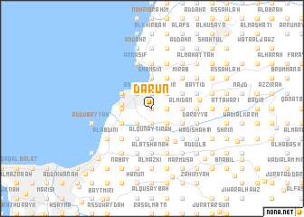 map of Dar‘ūn