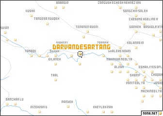 map of Dārvand-e Sartang