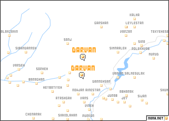 map of Darvān