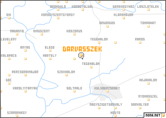 map of Darvasszék