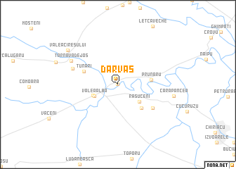 map of Dărvaş