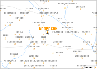 map of Darvāzeh