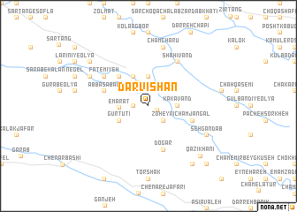 map of Darvīshān