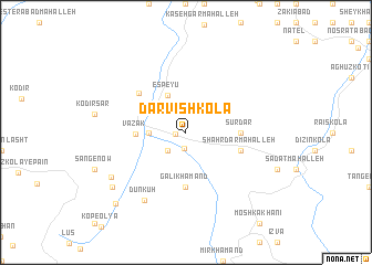 map of Darvīsh Kolā