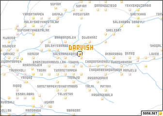 map of Darvīsh