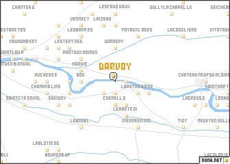 map of Darvoy