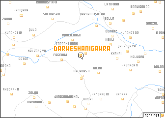 map of Darwēshān-i Gawra